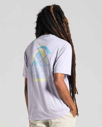 Camiseta Volcom Comfort Reaps Roxa M