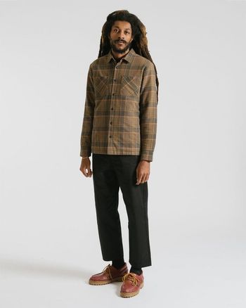 Camisa Flanela Volcom Brickstone Lined Mud P / Multi