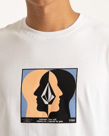 Camiseta Volcom Whelmed Branca P / Branco