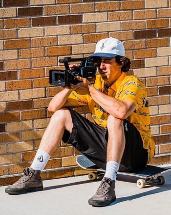 Camisa Volcom Skate Vitals Woven Sunburst P / Amarelo