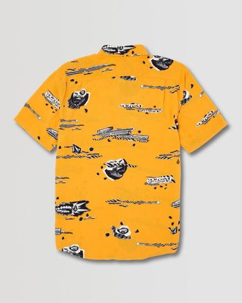 Camisa Volcom Skate Vitals Woven Sunburst P / Amarelo