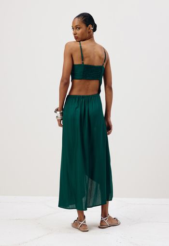 Vestido Midi Saia Transpassada PP / Preto