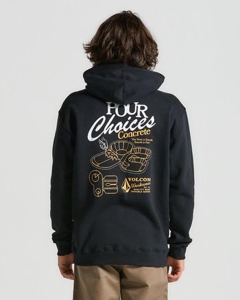 Moletom Volcom Canguru Operator Preto GG / Preto