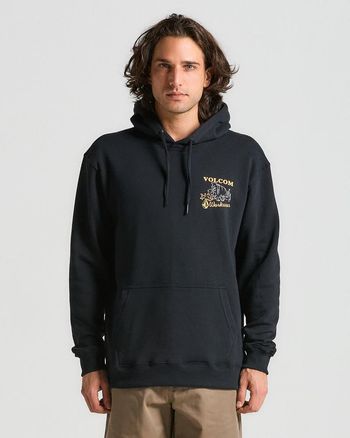 Moletom Volcom Canguru Operator Preto GG / Preto