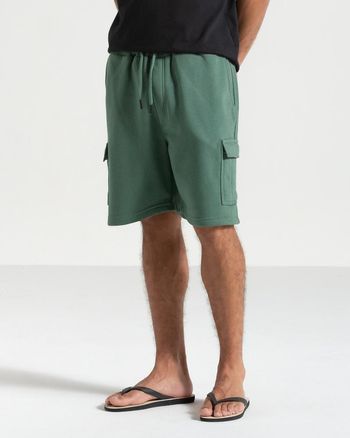 Bermuda Moletom Volcom Comf Cargo Verde G / Verde