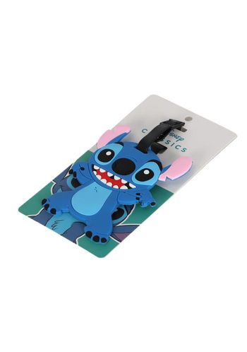 Identificador de Bagagem Emborrachado Stitch Disney Único / Azul