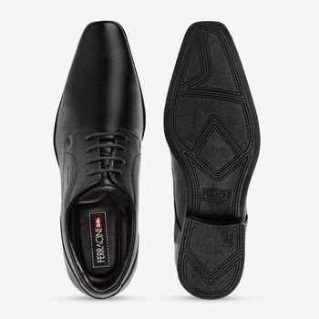 Sapato Social Masculino Couro Ferracini Liverpool 4077-281G 37 / PRETO 1