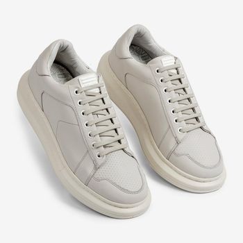 Tênis Couro Casual Ferracini Masculino Impulse 7613-570C 39 / BRANCO