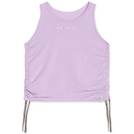 Regata Infantil Match Franzida Malha Lilás