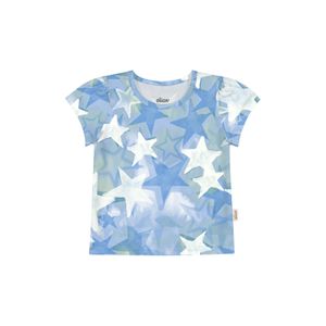 Blusa Bebê Menina Elian Estampa Divertida Manga Curta Azul