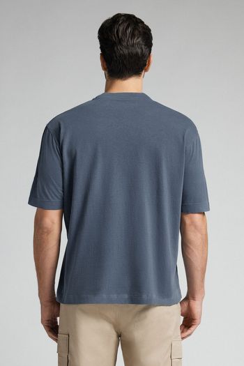 Camiseta Over Washed Collection - Azul P / Azul