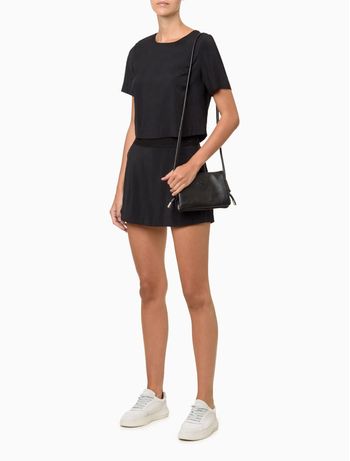 Blusa Feminina Cropped Calvin Klein Jeans - Preto 36