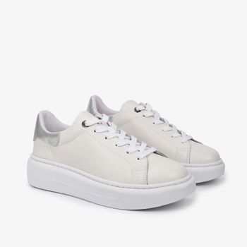 Tênis Branco Couro 34