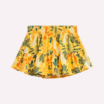 Conjunto Infantil Menina Tropical Nanai 4 / Amarelo