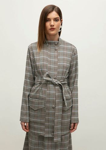 Casaco Iódice Alongado Com Bolso Preto P / preto