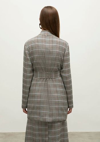 Casaco Iódice Alongado Com Bolso Preto P / preto