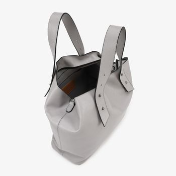 Bolsa Shopping Cinza Alasca Couro Único