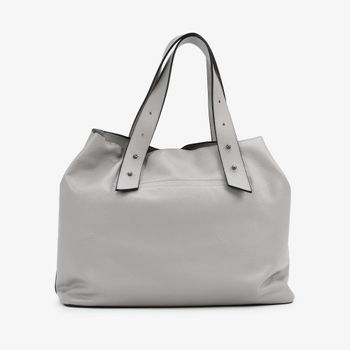 Bolsa Shopping Cinza Alasca Couro Único