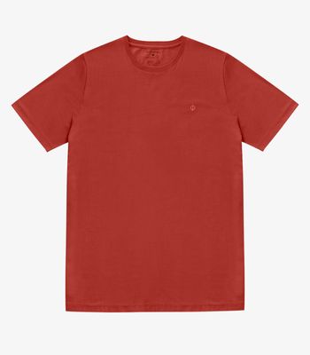 Camiseta Masculina Básica Meia Malha Diametro Vermelho M / Vermelho