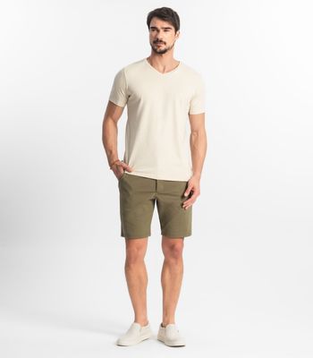 Camiseta Plus Size Masculina Diametro Bege Plus G3 / Bege