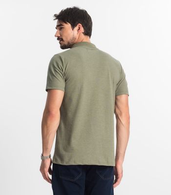 Polo Masculina Pique Diametro Verde P / Verde