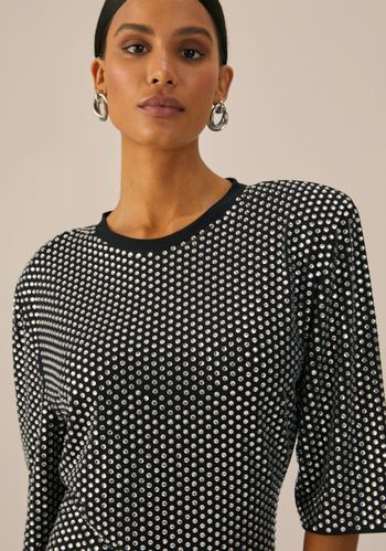 Vestido Shine Com Ombreira G / 00003