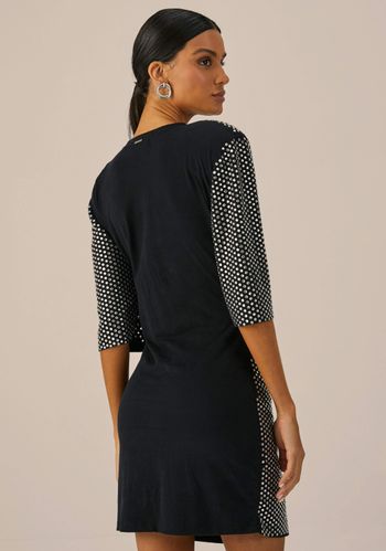 Vestido Shine Com Ombreira G / 00003