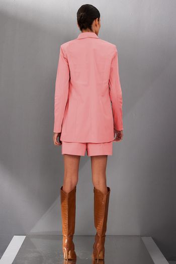 Blazer Feminino em Alfaiataria Smk Rosa Claro 34 / Rosa Claro