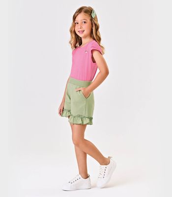 Blusa Infantil Feminina Cotton Leve Trick Nick Rosa 2 / Rosa