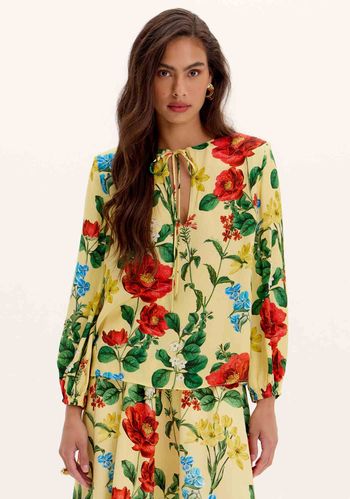 Blusa Fluida Estampa Floral PP / A1817