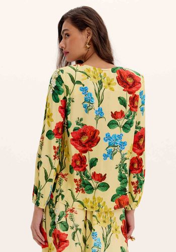 Blusa Fluida Estampa Floral PP / A1817