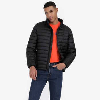 Jaqueta Puffer Levi's Preta com Saco para Guardar P