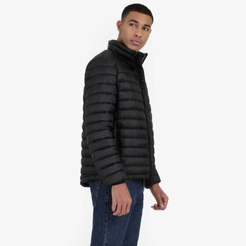 Jaqueta Puffer Levi's Preta com Saco para Guardar P