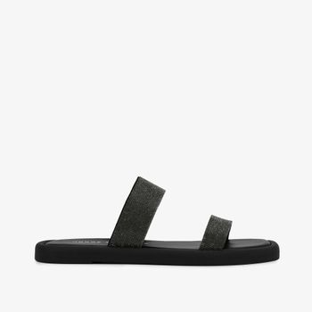 Slide Preto Hotfix Camurça 34
