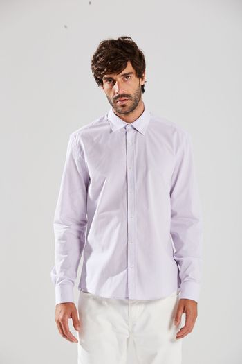 Camisa Manga Longa Com Pala Lilas P / roxo
