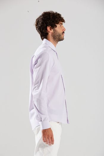 Camisa Manga Longa Com Pala Lilas P / roxo