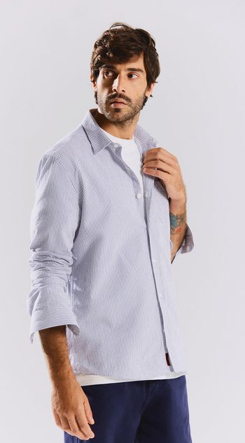 Camisa Manga Longa Com Bolso Branco GG / Off White