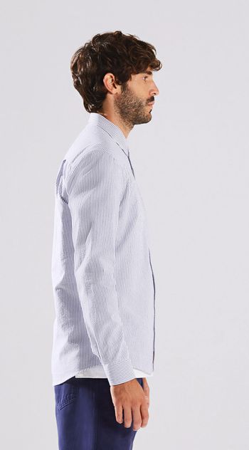 Camisa Manga Longa Com Bolso Branco GG / Off White