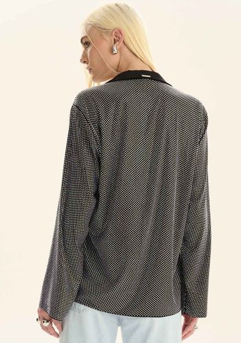 Camisa Descolada Com Aplicação PP / A0003