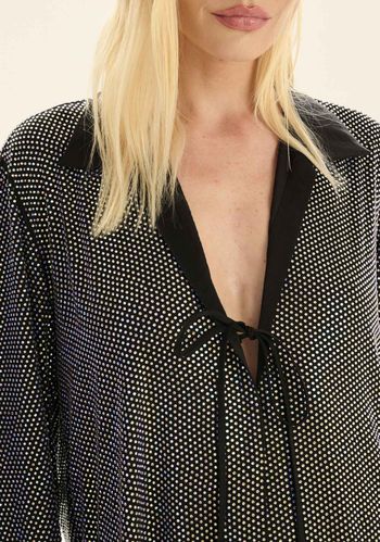 Camisa Descolada Com Aplicação PP / A0003