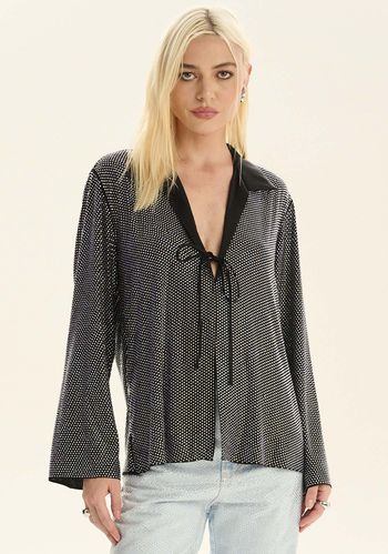 Camisa Descolada Com Aplicação PP / A0003