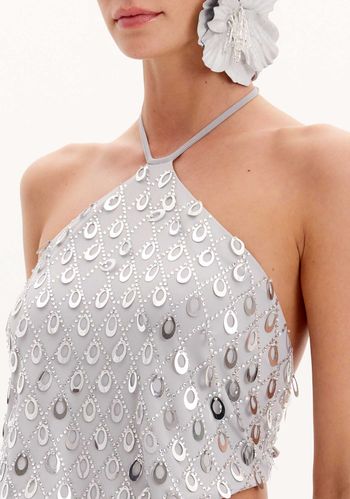 Blusa Curta Frente Única Com Aplicação PP / A2084