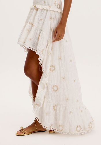 Vestido Mullet Bordado Sem Alças M / A0001