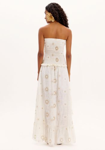 Vestido Mullet Bordado Sem Alças M / A0001