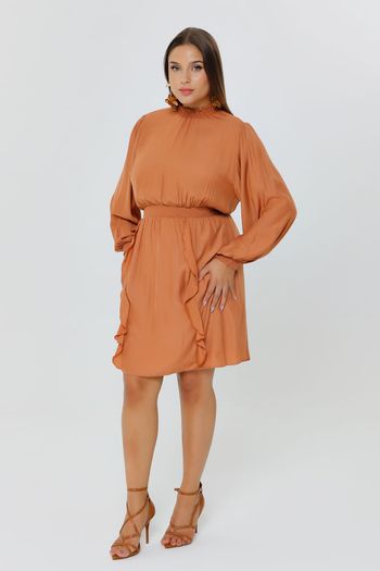 VESTIDO SOLTO BABADO MAIS GATA G