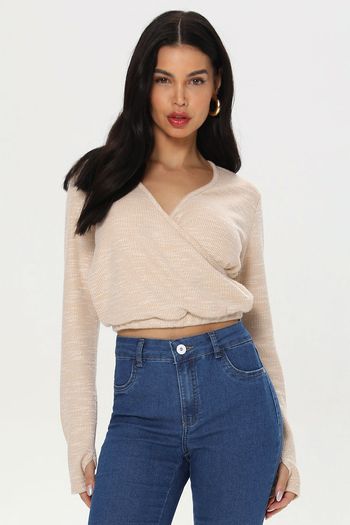 Blusa Manga Longa Luva ECRU G