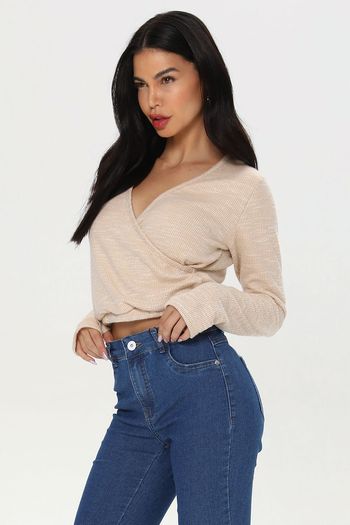 Blusa Manga Longa Luva ECRU G