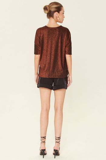 Shorts Bolso Com Lapela Preto G