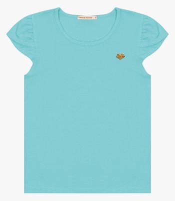 Blusa Infantil Feminina Cotton Leve Trick Nick Azul 12 / Azul