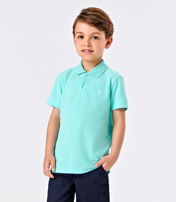 Camisa Masculina Polo Infantil Trick Nick Azul 2 / Azul